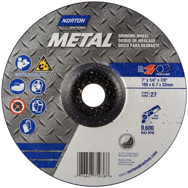 07660775936 7 x 1/4 x 7/8 In. Metal Grinding