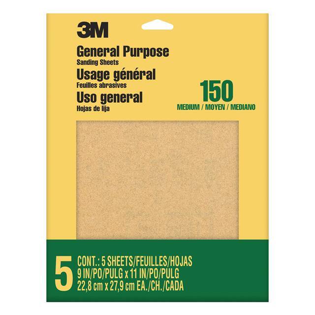 9001NA 3M ALUMINUM OXIDE SANDPAPER FINE