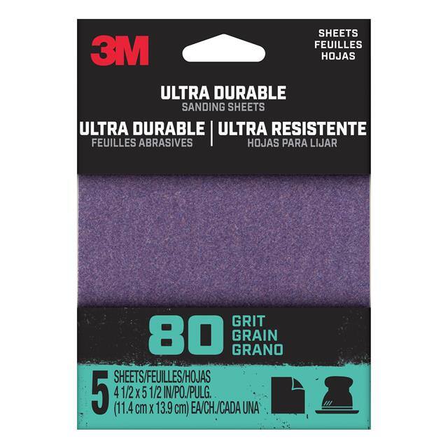 1/4SHT5PK80 3M ULTRA DURABLE POWER SANDING 1