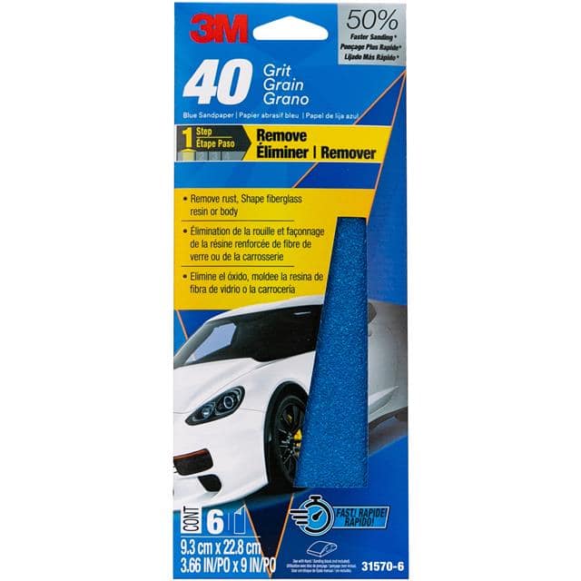 31570-6 3M BLUE SANDPAPER 31570-6, 3 2/3
