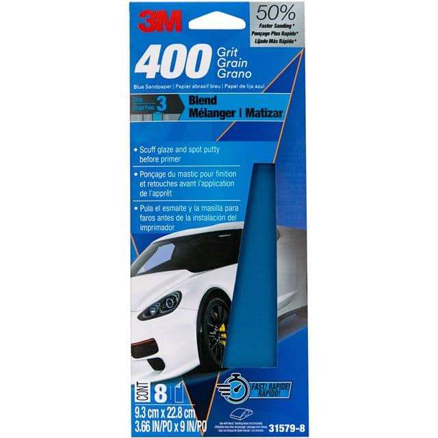 31579-8 3M BLUE SANDPAPER 31579-8, 3 2/3