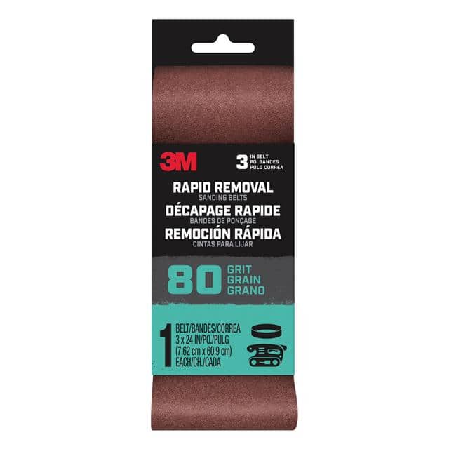 BELT3X241PK80 3M RAPID REMOVAL 3 X 24 INCH POW