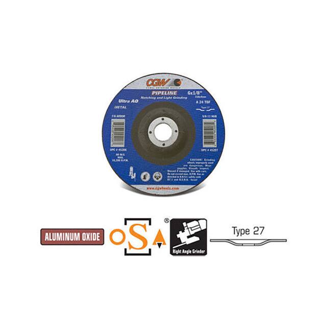 35666 CGW ABRASIVES DEPRESSED CENTER W