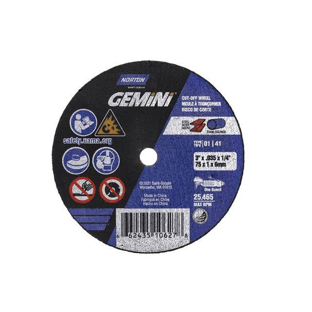 66243510627 3 x .035 x 1/4 In. Gemini Cut-Of