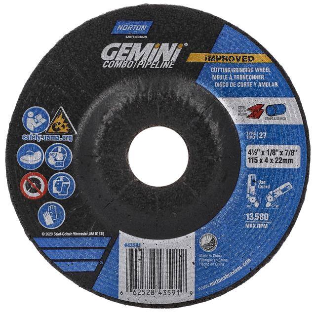 66252843591 4-1/2 x 1/8 x 7/8 In. Gemini Gri