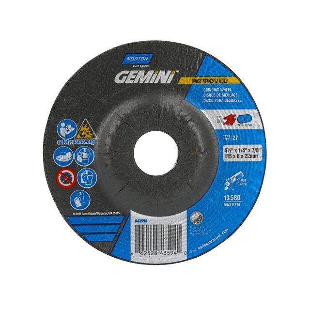 66252843594 4-1/2 x 1/4 x 7/8 In. Gemini Gri