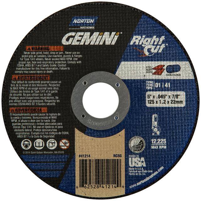 66252841214 5 x .045 x 7/8 In. Gemini RightC