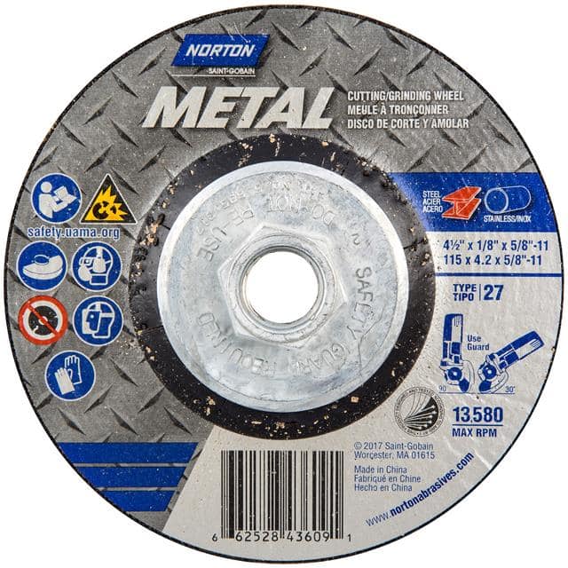 66252843609 4-1/2 x 1/8 x 5/8-11 In. Metal G