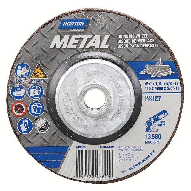 66252843605 4-1/2 x 1/4 x 5/8-11 In. Metal G