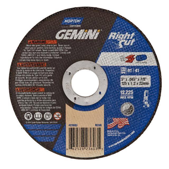 66252823603 5 x .045 x 7/8 In. Gemini RightC