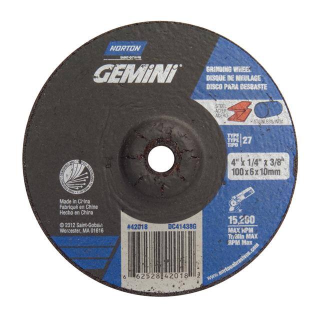 66252842018 4 x 1/4 x 3/8 In. Gemini Grindin