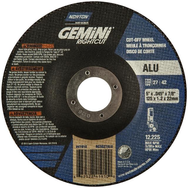 66252841910 5 x .045 x 7/8 In. Gemini RightC
