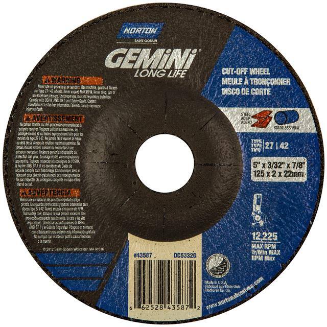 66252843587 5 x 3/32 x 7/8 In. Gemini Cut-Of