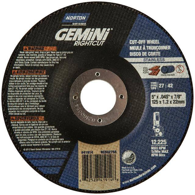 66252841914 5 x .045 x 7/8 In. Gemini RightC
