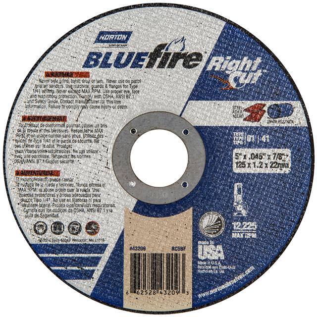 66252843209 5 x 1/16 x 7/8 In. BlueFire Righ