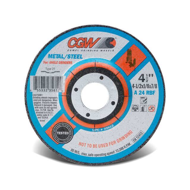 35613 CGW ABRASIVES DEPRESSED CENTER W