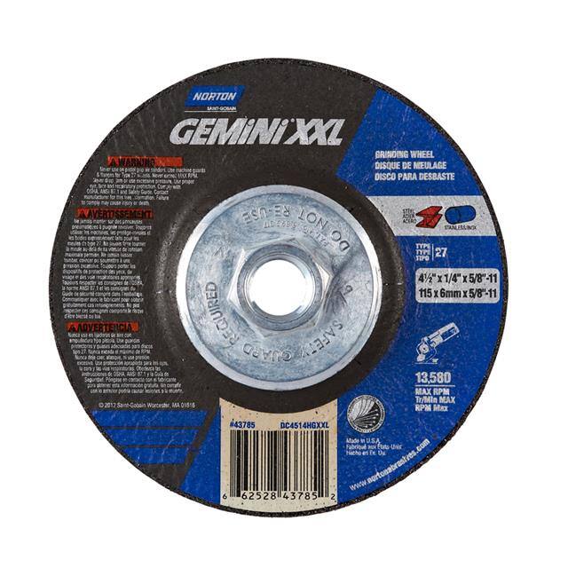 66252843785 4-1/2 x 1/4 x 5/8-11 In. Gemini