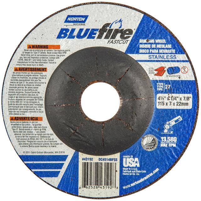66252843192 4-1/2 x 1/4 x 7/8 In. BlueFire I