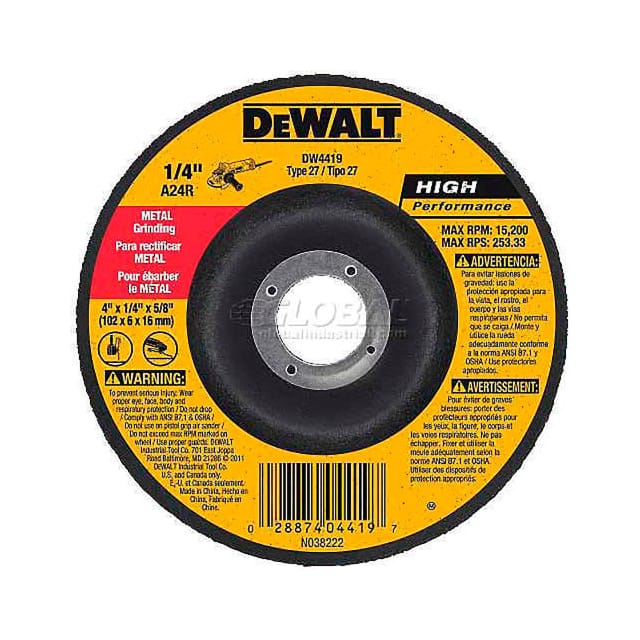 DW4719 DEWALT METAL GRINDING WHEEL TYPE
