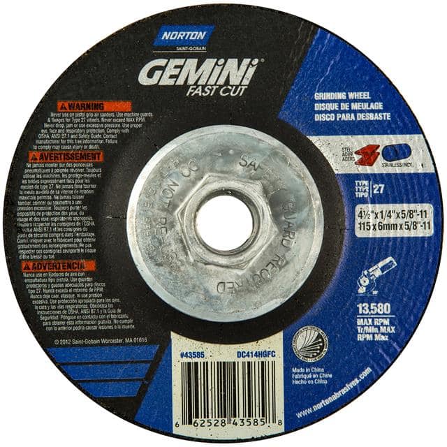 66252843585 4-1/2 x 1/4 x 5/8-11 In. Gemini