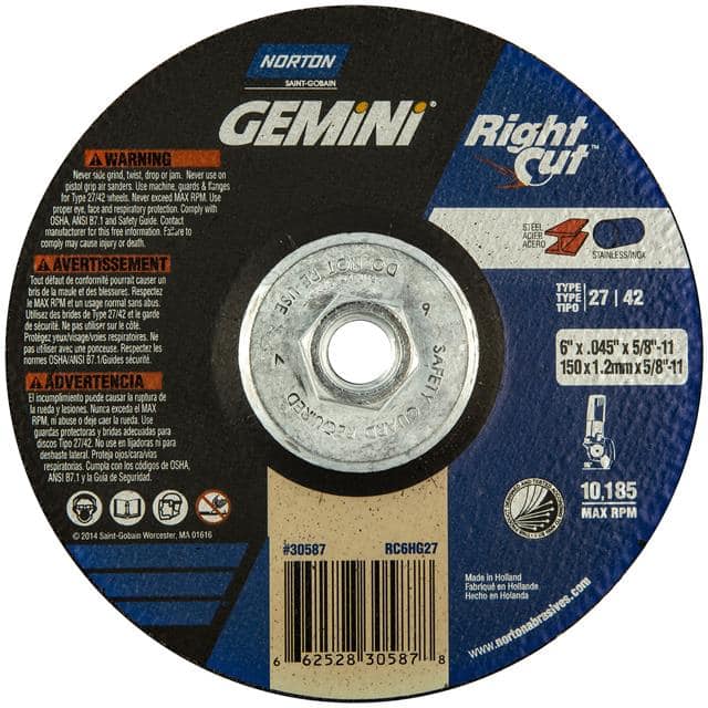 66252830587 6 x .045 x 5/8-11 In. Gemini Rig