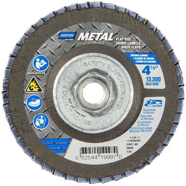66254419997 4-1/2 x 5/8-11 In. Metal Fibergl