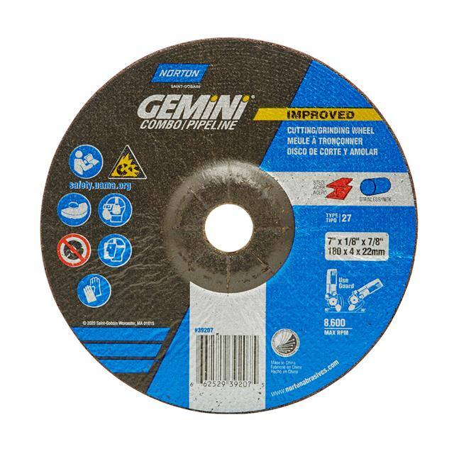66252939207 7 x 1/8 x 7/8 In. Gemini Grindin
