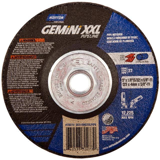 66253370273 5 x 1/8 x 5/8-11 In. Gemini XXL