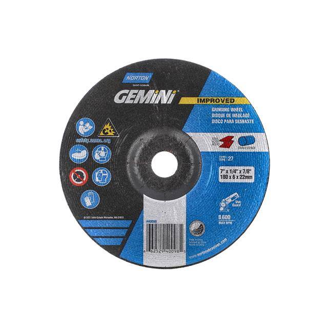66252940098 7 x 1/4 x 7/8 In. Gemini Grindin