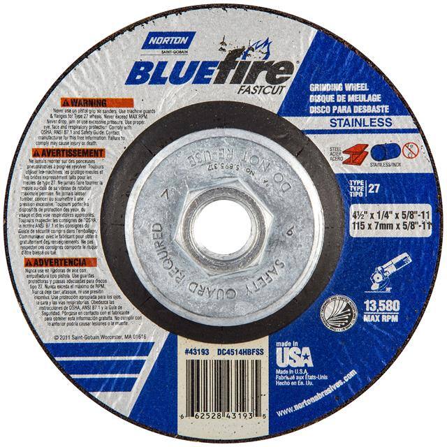 66252843193 4-1/2 x 1/4 x 5/8-11 In. BlueFir