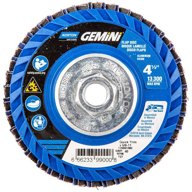 66623399000 4-1/2 x 5/8-11 In. Gemini Plasti