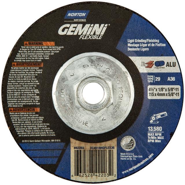 66252842203 4-1/2 x 1/8 x 5/8-11 In. Gemini