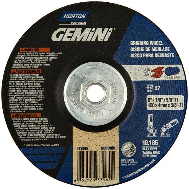 66252833965 6 x 1/8 x 5/8-11 In. Gemini Grin
