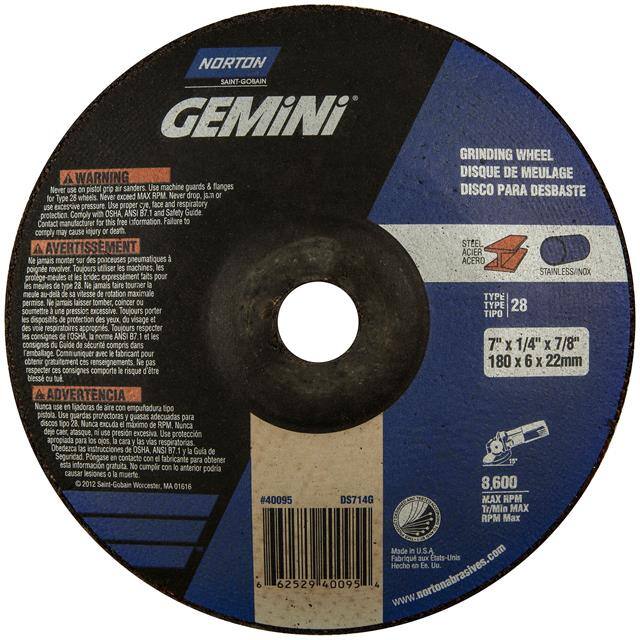 66252940095 7 x 1/4 x 7/8 In. Gemini Saucer