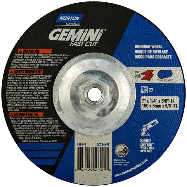 66252940147 7 x 1/4 x 5/8-11 In. Gemini FC G