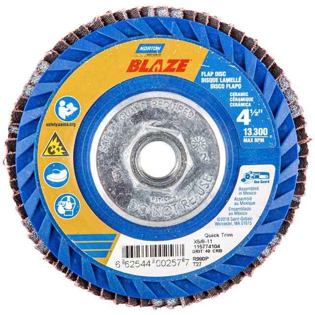 66254400257 4-1/2 x 5/8-11 In. Blaze Plastic