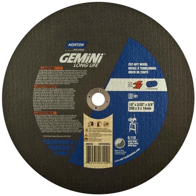 66253106102 10 x 3/32 x 5/8 In. Gemini Long