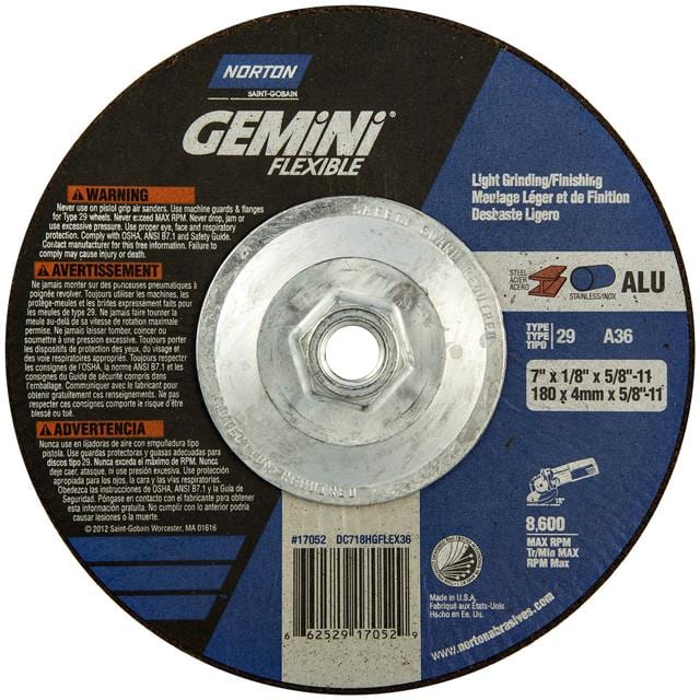 66252917052 7 x 1/8 x 5/8-11 In. Gemini Flex