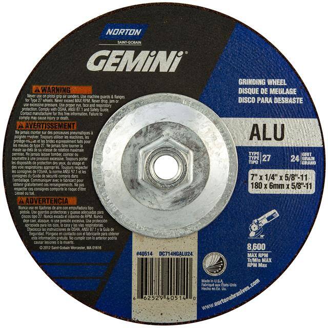 66252940514 7 x 1/4 x 5/8-11 In. Gemini ALU
