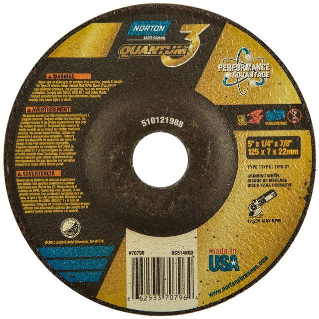 66253370796 5 x 1/4 x 7/8 In. Quantum3 Grind
