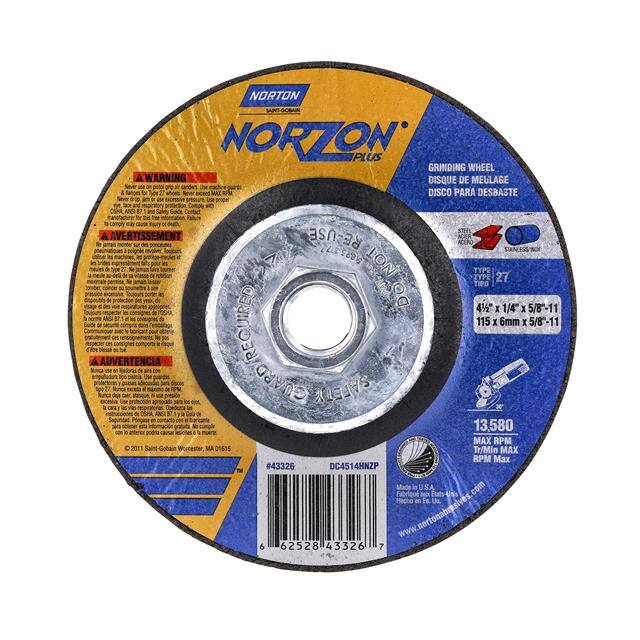 66252843326 4-1/2 x 1/4 x 5/8-11 In. NorZon