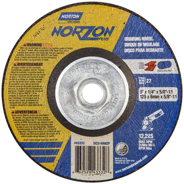 66252843332 5 x 1/4 x 5/8-11 In. NorZon Plus