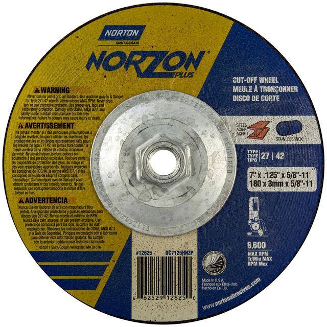 66252912625 7 x .125 x 5/8-11 In. NorZon Plu