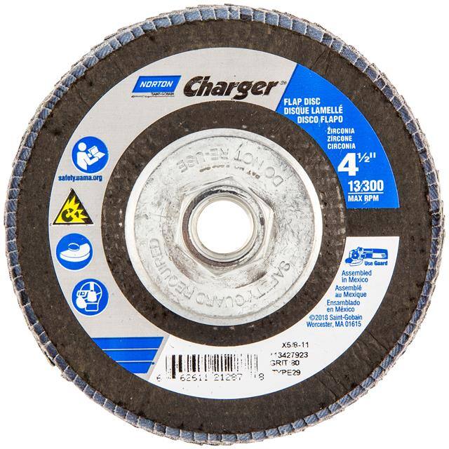 66261121287 4-1/2 x 5/8-11 In. Charger Fiber