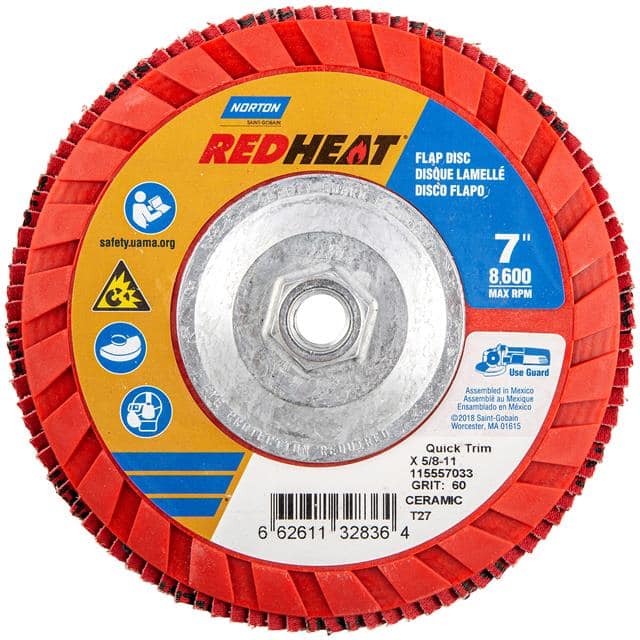 66261132836 7 x 5/8-11 In. Red Heat R983 Pla