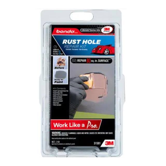 31591 BONDO RUST HOLE REPAIR KIT CLAMS