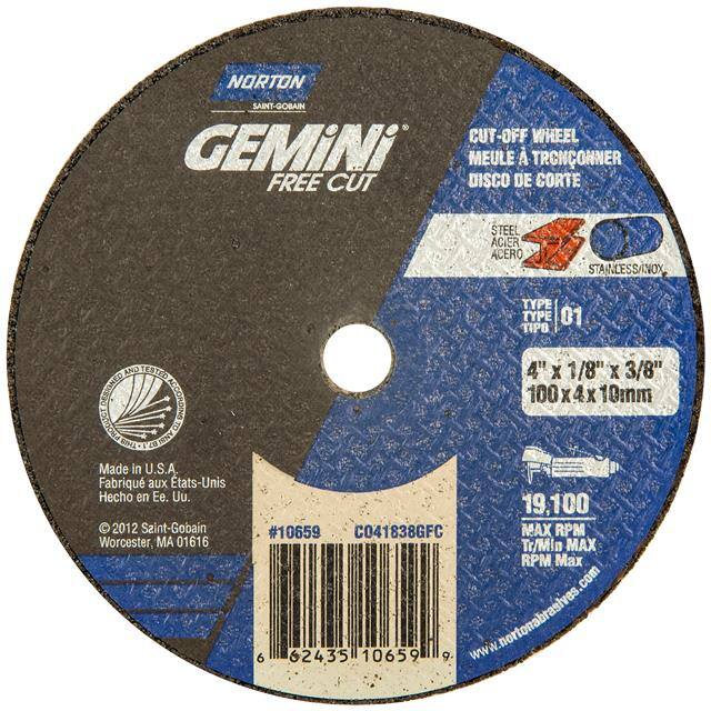 66243510659 4 x 1/8 x 3/8 In. Gemini Cut-Off