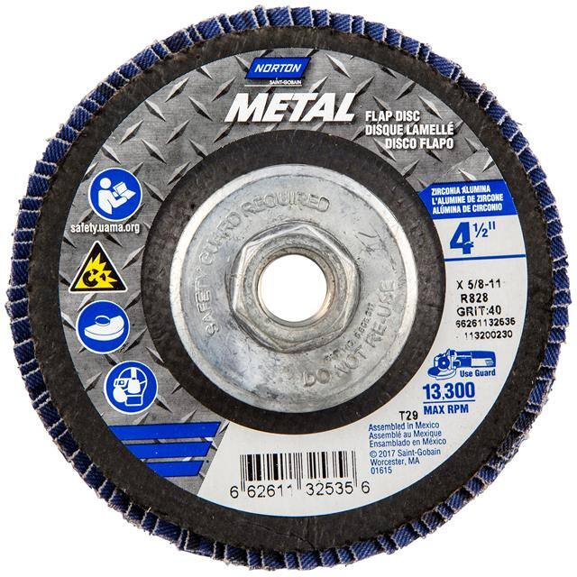 66261132535 4-1/2 x 5/8-11 In. Metal Fibergl