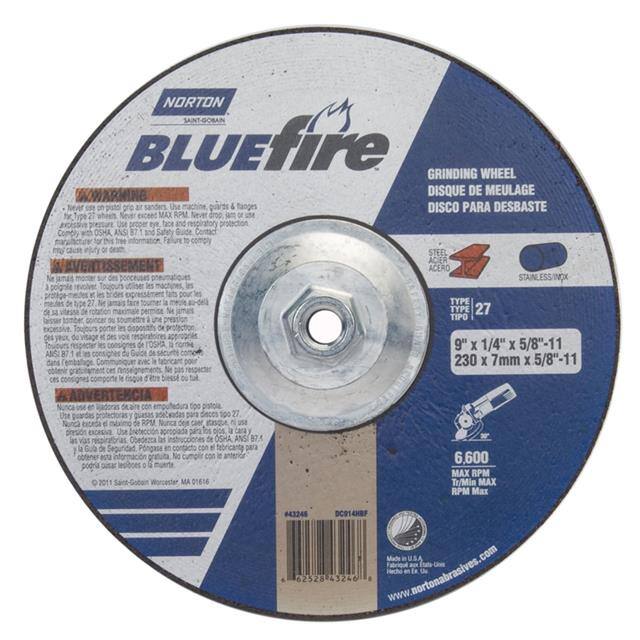 66252843246 9 x 1/4 x 5/8-11 In. BlueFire Gr