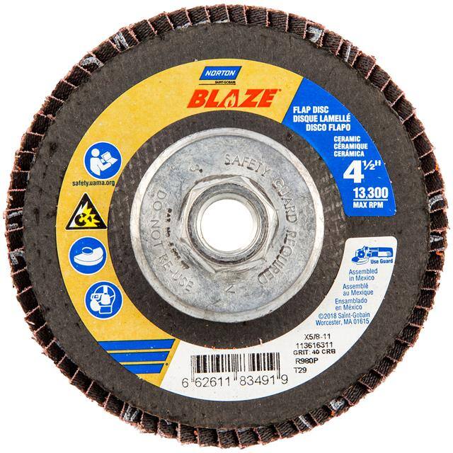 66261183491 4-1/2 x 5/8-11 In. Blaze Fibergl
